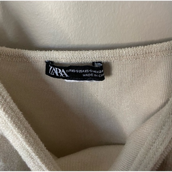 Terry Cloth Spaghetti Strap Tank Top - Picture 3 of 4